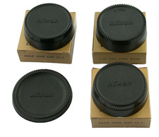 Lot NIKON Deckel F F2 Ai Non-Ai body cap lens back front E52 52mm original TOP