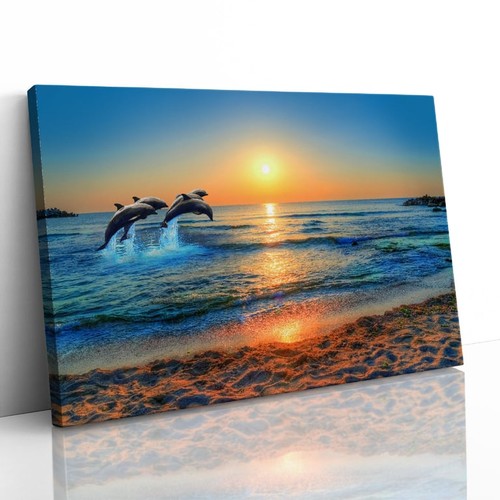 Delfin springt - , im