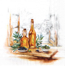 4 lose Servietten Napkins