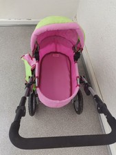 Bayer Design Puppenwagen Pink/grün mit Fee Motive