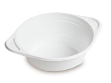 1000 Suppenterrinen Plastik mit Anfasser weiß 500ccm Suppenterrine Einwegschalen