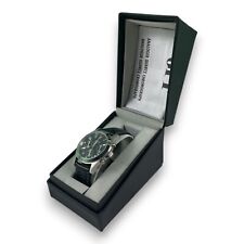 Herren GFF Chrom Chronograph Uhr, schwarzes Zifferblatt mit Datumsanzeige