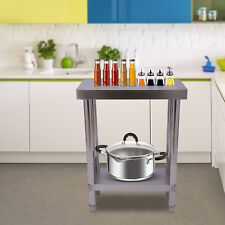 2 Etagen Edelstahltisch mit