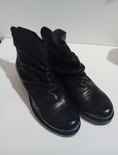 Italienische Hochwertige Stiefel Echt Leder EUR37 - Schwarz Neu