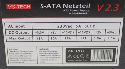 Netzteil 450 watt atx - netzteil,