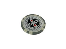 THE ULTIMATE POKER CHIP 1 Pik Karo Herz Kreuz ⌀ 40mm 11,94g Grau
