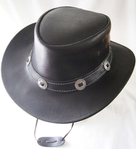 Westernhut leder schwarz - westernhut,