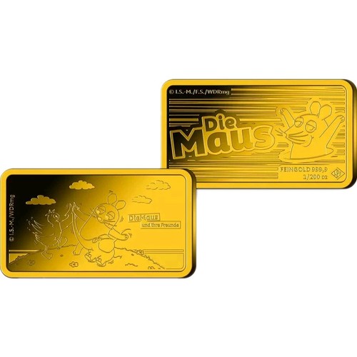 Goldbarren die maus und ihre - die,
