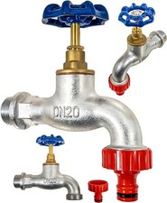 Messing Auslaufhahn Wasserhahn Auslaufventil Chrom Gusseisen IBC Kugelhahn