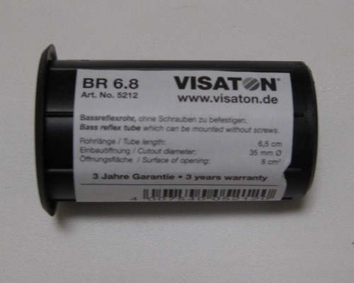 Visaton 8 bassreflexrohr - visaton, 6.8