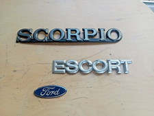 FORD Emblem SCORPIO ESCORT Schriftzug  Logo " Pflaume " original - 3 Stück -