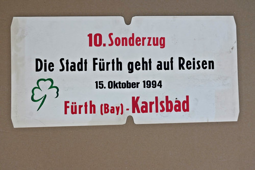 Original zuglaufschild die - original, db