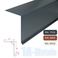 Ortgangblech Aluminium Winkelblech Ortblech Alu Dachblech RAL Farben Ortgang A
