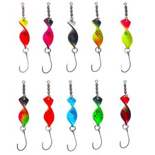 Twist Spoons Forelle gedrehter Forellenblinker 2,6g Ultra Glow UV Forellenköder