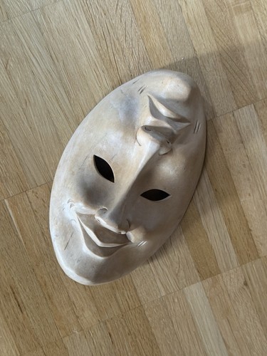 Handgeschnitzte doppelmaske - handgeschnitzte,
