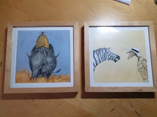 Sam toft bilder gerahmt - 2x,