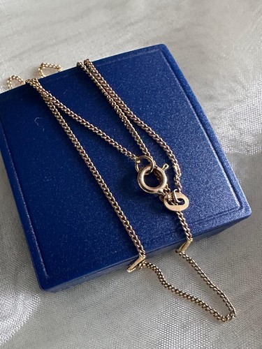 Halskette 333er geldgold - in, (8