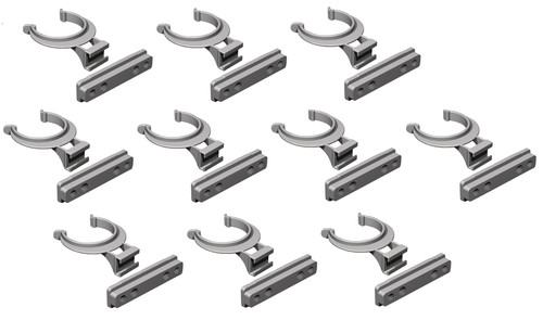 10x klammer zur - 10x, sockel