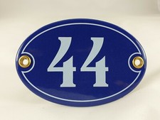 Emaille Hausnummer OVAL Nr. 44