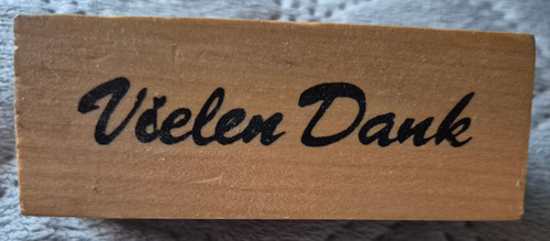Holzstempel vielen dank - holzstempel,