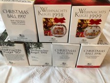 Hutschenreuther Weihnachtskugel 1990,1992,1994 Einzelverkauf