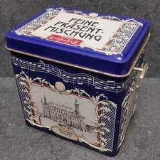 Leere Lambertz Blechdose Mit