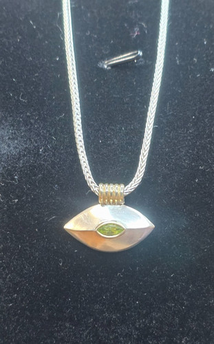 Peridot anhänger 925er - peridot,