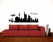 Wandtattoo Frankfurt Skyline