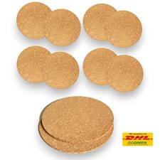 10 Stück Korkuntersetzer XL - 19cm Getränke und Topfuntersetzer Kork Untersetzer