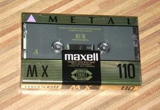 MAXELL MX 110 Metal Audio Cassette Typ IV Kassette