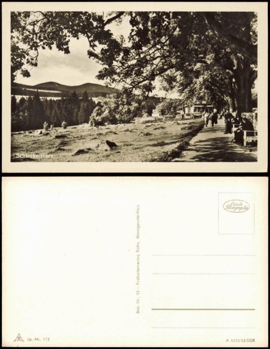 Ansichtskarte schierke - ansichtskarte,