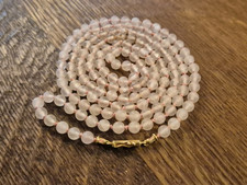 Rosenquarz Halskette?Damen Kette 750 Gold hochwertiger Schmuck