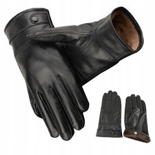 BW Lederhandschuhe schwarz gefüttert Bundeswehr Winter Handschuh Herren Leder