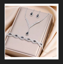 Luxus Schmuckset Schwarz