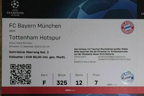 Used sammler ticket bayern - used, fc