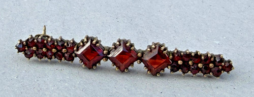 Jugendstil granatbrosche - jugendstil,