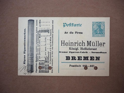 Postkarte heinrich müller - postkarte,