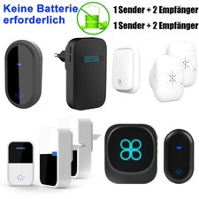 Batterielose Funkklingel 38Melodien Türklingel ohne Batterie Türklingel kabellos