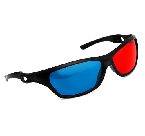 Precorn brille rot cyan - 3d, rot/cyan