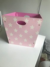 Tolle Holzkiste Bloomingville Spielkiste Rosa Sterne weiß NP59€ Kiste Box TOP