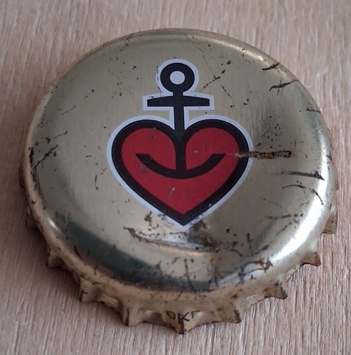 Kronkorken herz und anker - 1x,