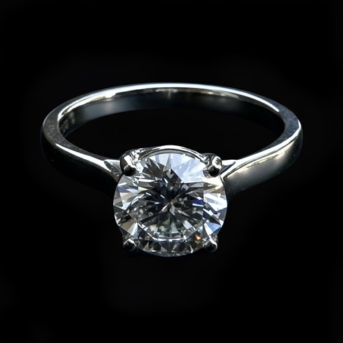 Diamant platin verlobungsring - diamant,