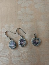 3 tlg. Siber Schmuckset Ohne Kette!!!! Herz