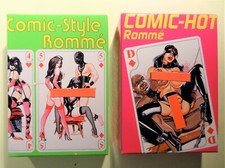 Comic-Hot u. Style Doppel-Rommè Pinup Sexotic-Comic je 55 Blatt Kartenspiel NEU