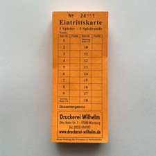 Minigolf eintrittskarten r - eintrittskarten, für