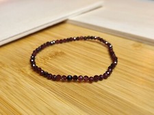 Granat Armband 3mm facettiert