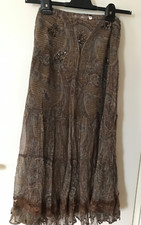 Damen Maxi Rock gefuttert, gemustert mit Pailletten Lisa Steuten Gr.38