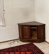 TV-Eckschrank Massive Qualität Vollholz Massiv TV Schrank TV Stand