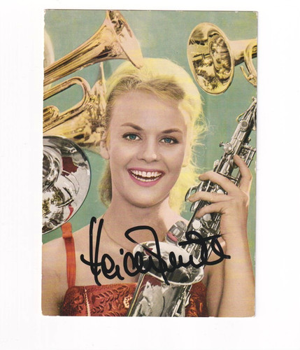 Heidi brühl autogramm - heidi,