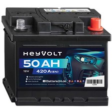 Heyvolt autobatterie 12v 50ah - 12v,
